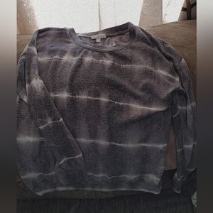 Grey and white tye dye sweat